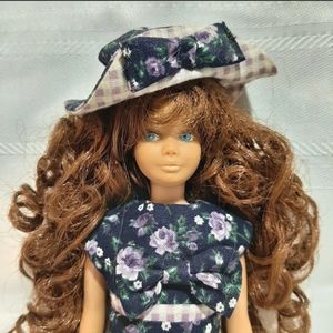 Vintage Skipper Barbie 1963 #0950 Japan OOAK Rerooted